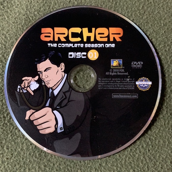 Archer Complete Season One DVD’s.  Two disc set. - Picture 3 of 7